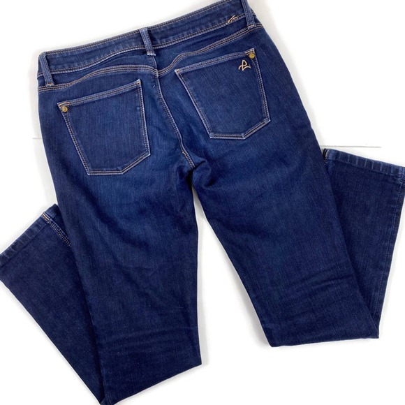 DL1961 Angel Jeans Mid Rise Skinny Ankle Blue Mariner 1214 Comfort Womens sz 28 - Picture 3 of 13
